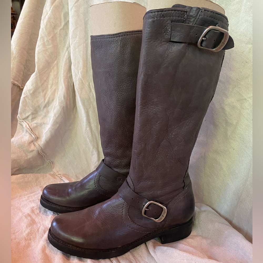 Frye Veronica Leather Engineer Boot